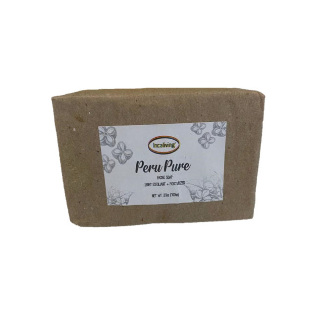 Peru Pure Facial Soap, sacha inchi exfoliant and moisturizer bar